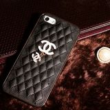 シャネル風iphoneケースブラック