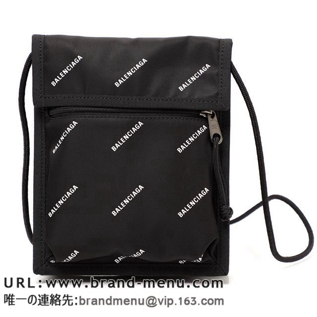 oVAK BALENCIAGA {fBobO NX{fBobO ubN Y [h gh 532298 9el75 1060 EXPLORER POUCH STRAP LOGO GNXv[[ |[` Xgbv SX[p[Rs[ʔ
