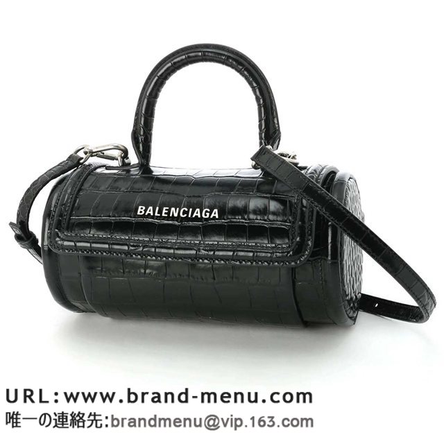 oVAK BALENCIAGA nhobO 2WAY ubN fB[X 597804 1lrh3 1000 ROUND TOP HANDLE SX[p[Rs[ʔ