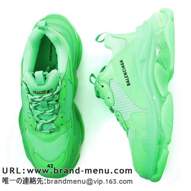 oVAK BALENCIAGA Xj[J[ O[ Y 541624 w09o1 3801 TRIPLE S CLEAR SOLE gv GX NA\[ ؐlC