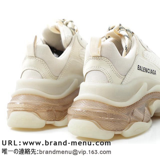 oVAK BALENCIAGA Xj[J[ zCg fB[X 544351 w09o1 9005 TRIPLE S gvr NA\[ ؍Uʔ