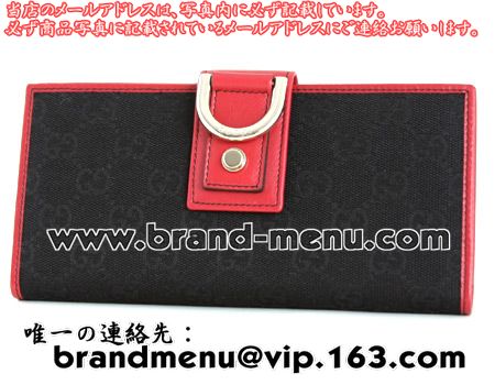 スーパーコピーN品グッチ GUCCI GG柄 長財布 ブラック＆レッド 141412