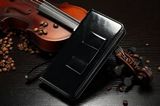 可愛いブラックiphone6手帳型レザーカバー