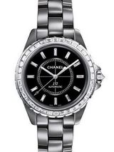 シャネル CHANEL腕時計 H3155 J12 38mm バゲットカットダイヤベゼル＆インデックス セラミック 自動巻き