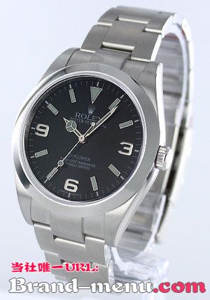 ブランドコピー★ロレックス Ref.214270 エクスプローラーI ブラック アラビア メンズ