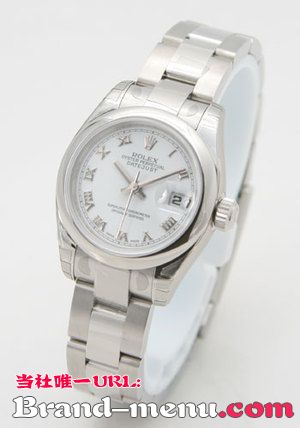 ブランドコピーロレックス Ref.179160 デイトジャスト ホワイト ローマン レディース