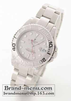 ブランドコピー★ロレックス Ref.168622 ヨットマスター ロレジウム プラチナベゼル シルバー ボーイズ