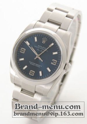 ブランドコピー★ロレックス Ref.114200 エアキング ブルー アラビア メンズ