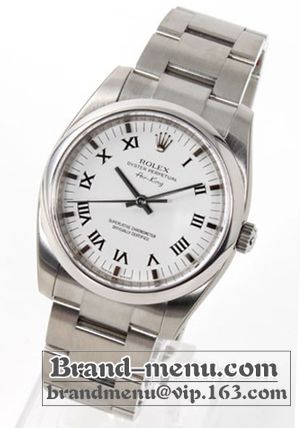 ブランドコピー★ロレックス Ref.114200 エアキング ホワイト ローマン メンズ