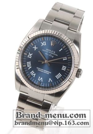 ブランドコピー★ロレックス Ref.114234 エアキング WGベゼル ブルー ローマン メンズ