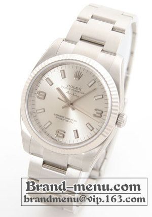 ブランドコピー★ロレックス Ref.114234 エアキング WGベゼル シルバー アラビア メンズ